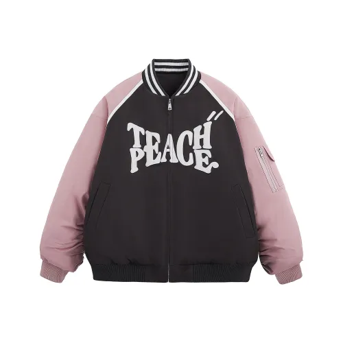 Teach Peace Puffer Jackets Unisex