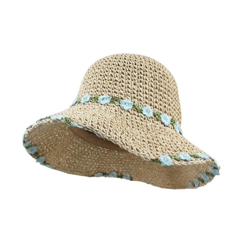 ZANC Straw Woven Sun Protection Hats Unisex-6