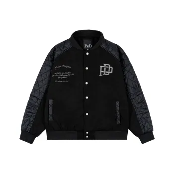 PILOTDRAGON Baseball Jacket Unisex Black