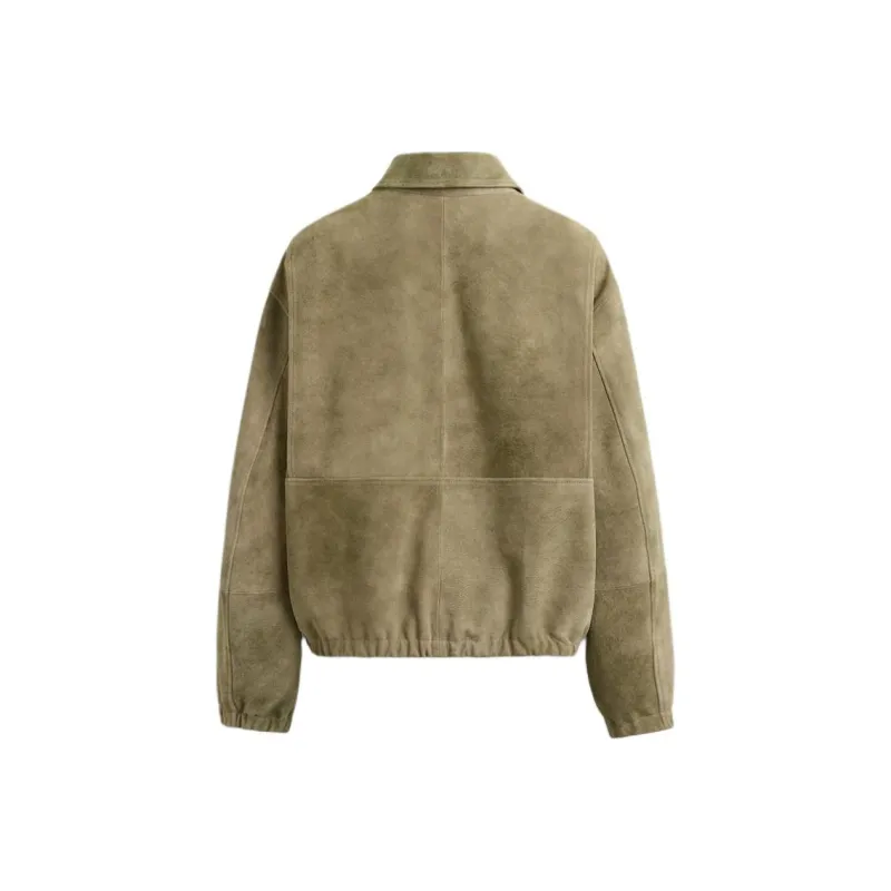ZARA Jackets & Coats Men's Yellow Green-1