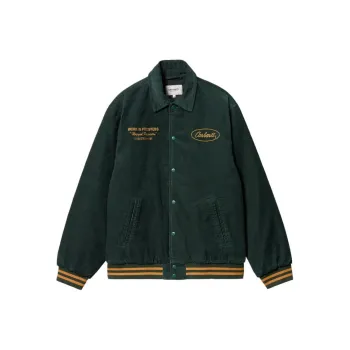 Carhartt WIP FW23 Letterman Jacket Jacket Unisex Explore Green