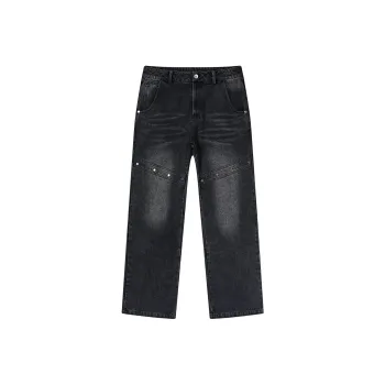 PASET Jeans Unisex Washable Smoke Gray