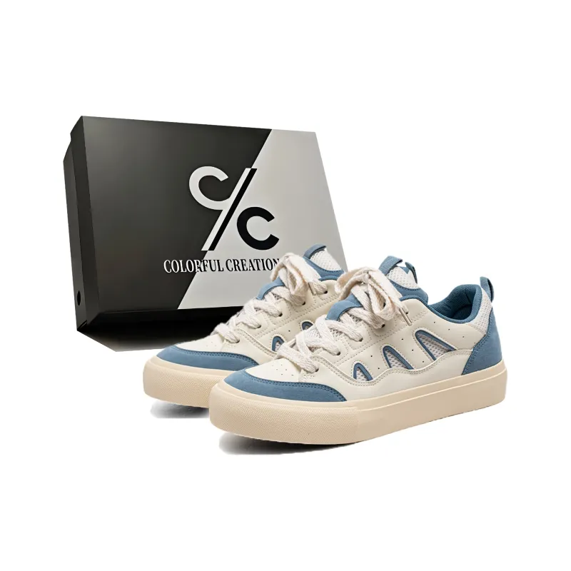Colorful Creations Slip Resistant, Abrasion Resistant, Lightweight, Breathable Low Top Skateboard Shoes Men's Box-5