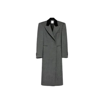 SportMax Coats Unisex Dark Gray