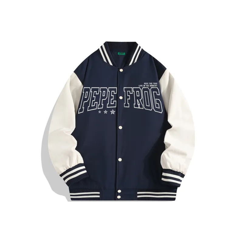 Pepe The Frog Baseball Jacket Unisex-8