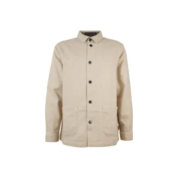 BARBOUR Barbour Waterhill Tailored Overshirt Jackets Coats Men's Beige