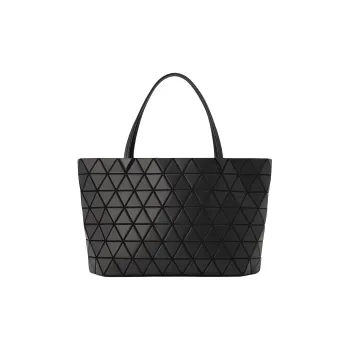ISSEY MIYAKE Bateau Matte Artificial Leather Tote Bag, Shopping Bag, Shoulder Bag, Handbag Women's Matte Black