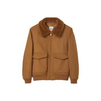 Sandro Puffer Jackets Men Caramel