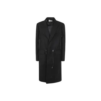Sacai Long Sleeved Drawstring Waist Coat