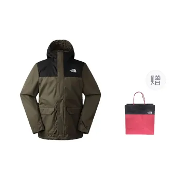 THE NORTH FACE Outdoor Hiking Waterproof And Windproof Windbreaker Jacket Unisex Green Includes Shopping Bag