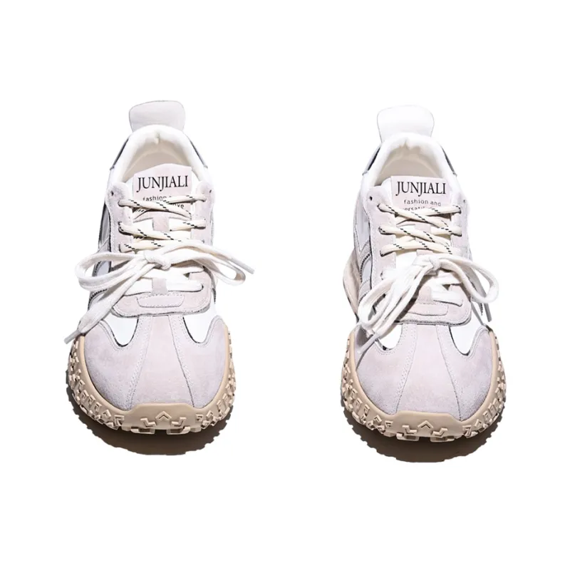 Junjali Anti Slip And Wear Resistant Height Increasing Low Top Chunky Sneakers Women's-5