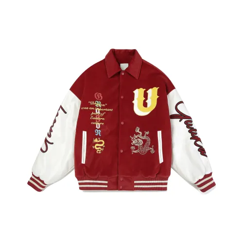 Guuka Year Of The Dragon Series Baseball Jacket Unisex Red