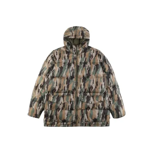 Levi's Down Jacket Men's Green Camouflage