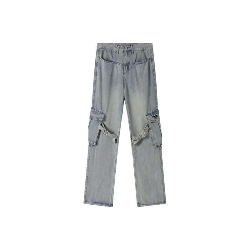 XINIYA TRAVEL Jeans Unisex Nostalgic Blue-0