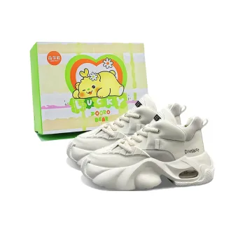 Budding Bear Height Increasing Abrasion Resistant Breathable Slip Resistant Low Top Chunky Sneakers Men's