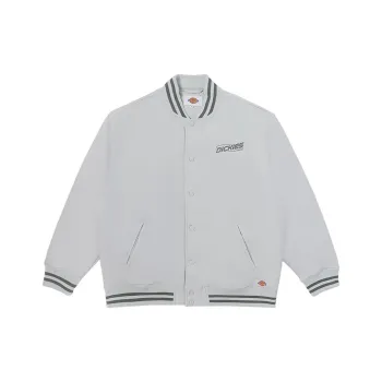 Dickies Baseball Jacket Unisex Light Gray