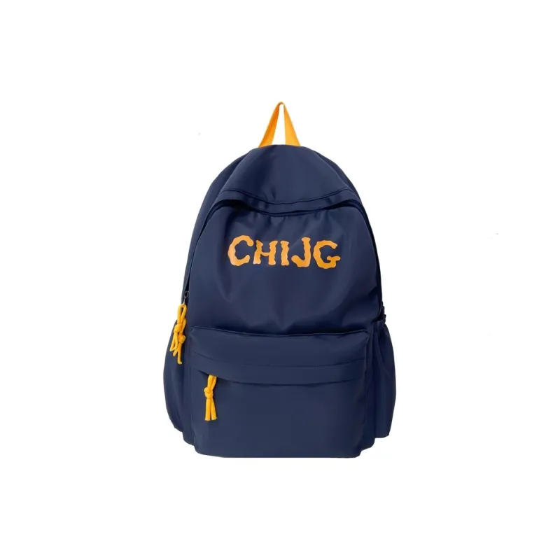OURFUN Oxford Backpack Unisex Black/gold/dark Blue-6