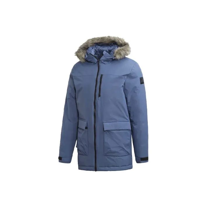 Adidas Parka Coats Men Blue-0