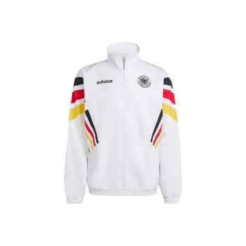 Adidas Germany 1996 Track Jacket Retro Sports Stand Collar Jackets Men's Black White