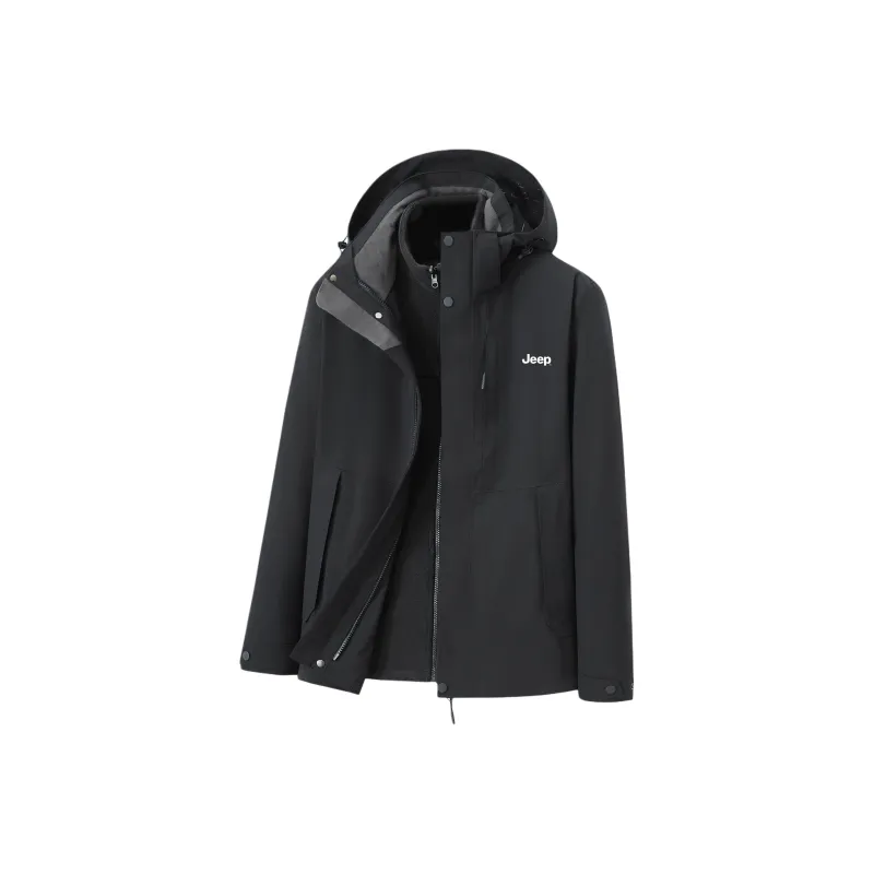 Jeep Hiking Outdoor Hiking Urban Living/Travel/Commuting Windproof And Warm Water Repellent Windbreaker Jackets Unisex-6