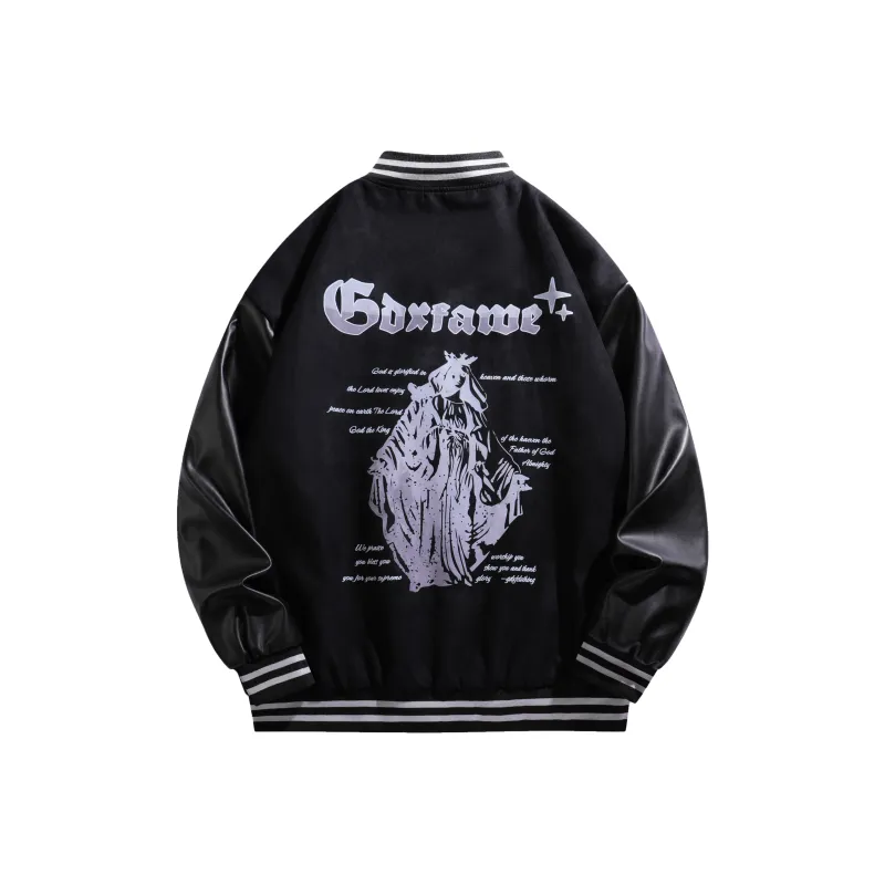 A.X.S.K x GDXF Baseball Jacket Unisex-0