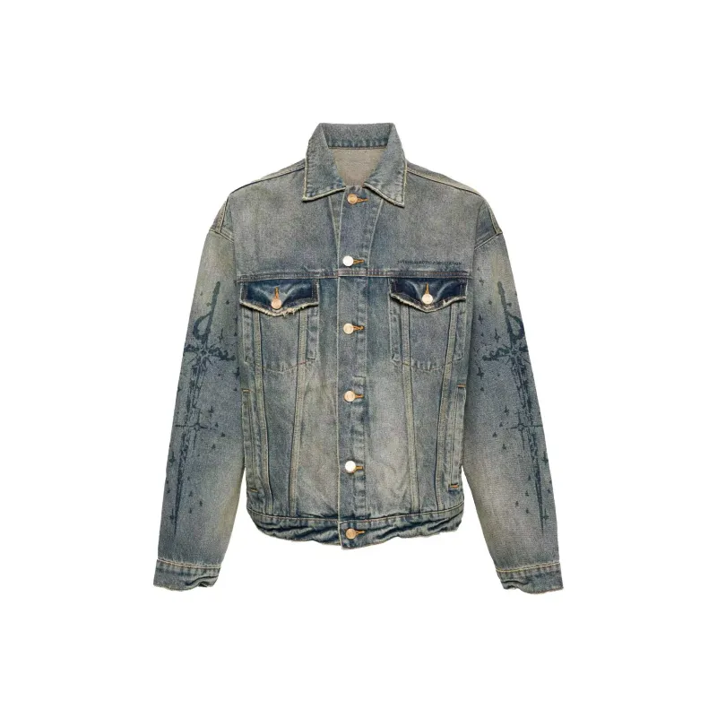 GALAXY FAIRY Jackets Coats Unisex Blue Denim-0