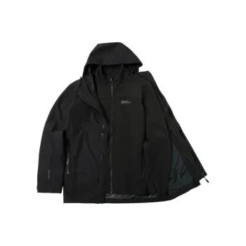 Jack Wolfskin NORTHERN Windproof Windbreaker Jacket Men's Black