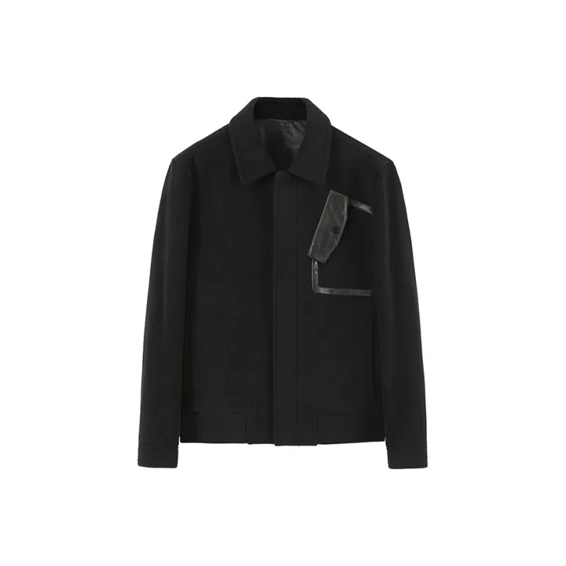 DAVID NAMAN Coats Men Black-0