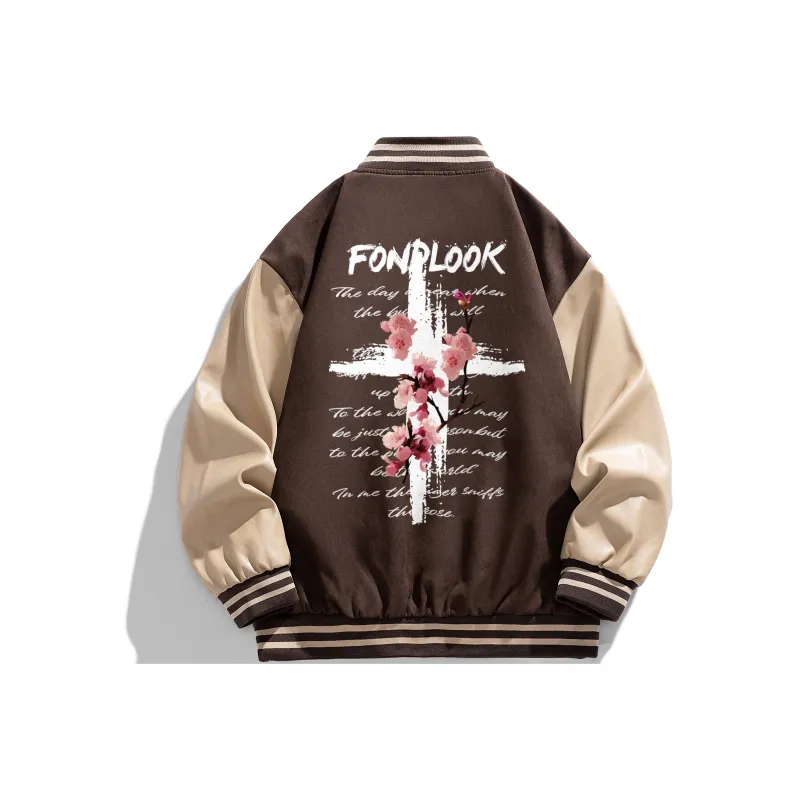 FONDLOOK Baseball Jacket Unisex-4
