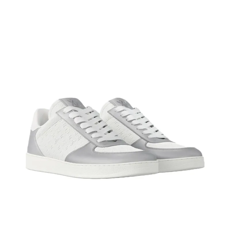 LOUIS VUITTON Rivoli Low Top Skateboard Shoes Men's White-2