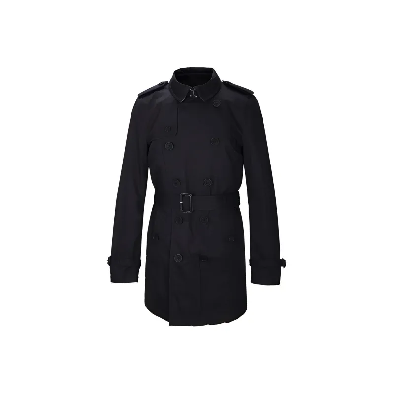 Burberry Trench Coat Men's Black-0
