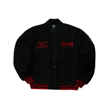 Thrasher Baseball Jerseys Unisex Black
