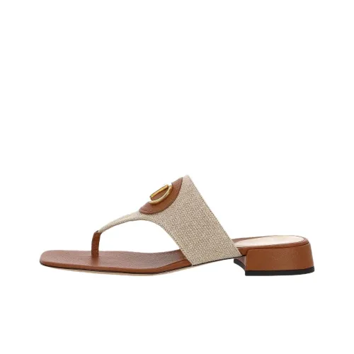 Valentino VLogo Plaque Slip On Thong Sandals Women's