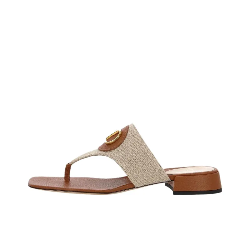 Valentino VLogo Plaque Slip On Thong Sandals Women's-0