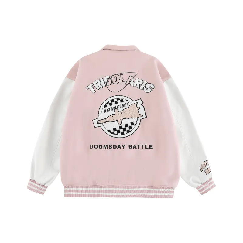 THREE BODY Baseball Jacket Unisex-2
