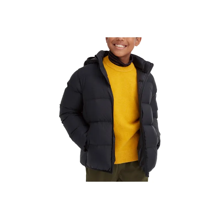 UNIQLO Down Jacket Boys And Girls Black-0