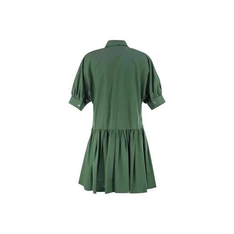 MaxMara Studio Short Sleeved Dress Women's Green-1