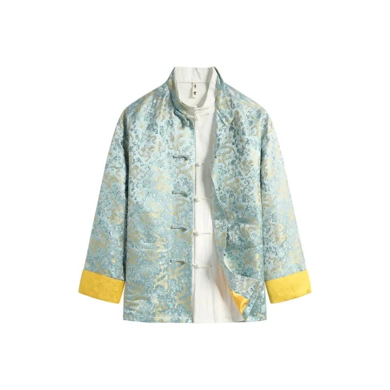XUANSHENG Jackets Coats Men's Sky Blue-0