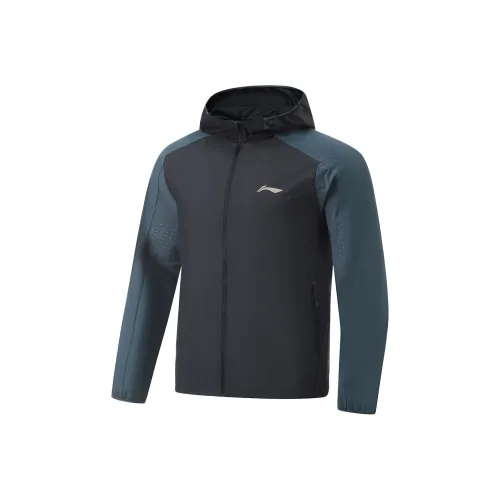 LINING Running Collection Sun Protection Clothing Men Black/Snail Dark Cyan