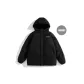 Black Hooded with Placket