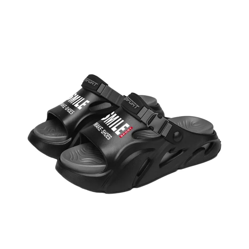 CAMOSI Beach Sandals Unisex Black Gray/White Black/Orange/Mint Green-2