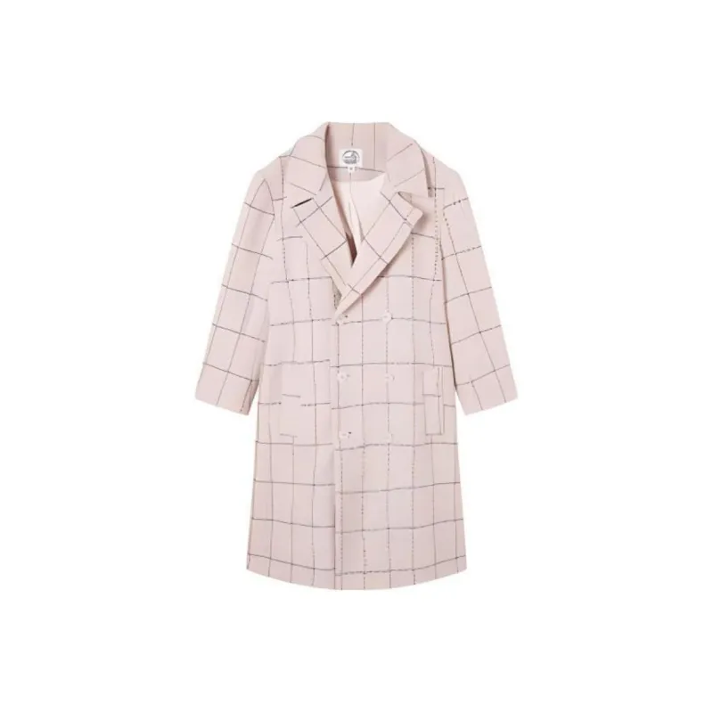 GRAF Coats Unisex Ecru Plaid-0