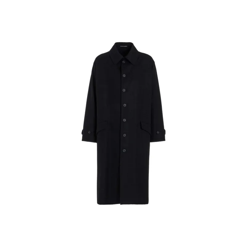 Yohji Yamamoto Coats Unisex Black-0