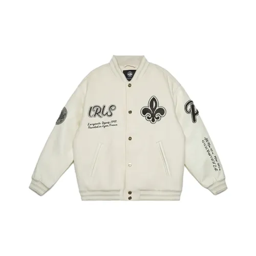 Palladium Reverse Dimensional Series Baseball Jacket Unisex Beige Yellow