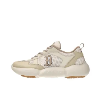 MLB Boston Red Sox Anti Slip Wear Resistant Low Top Chunky Sneakers Unisex Brown