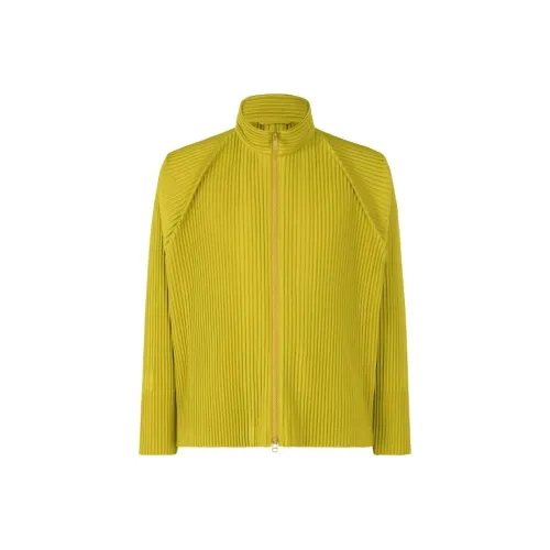 Homme Plissé Issey Miyake Monthly Color October Jackets Coats Men's Yellow