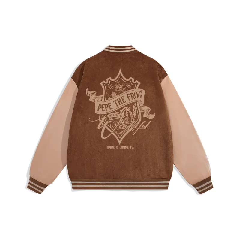 Pepe The Frog Baseball Jacket Unisex-12