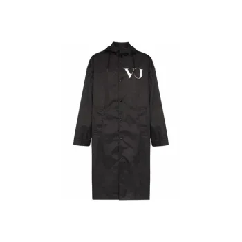 Valentino Trench Coats Men Black