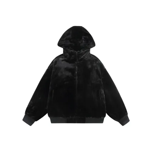 GEOFFREY B. SMALL Velvet-feel Coat Unisex Black