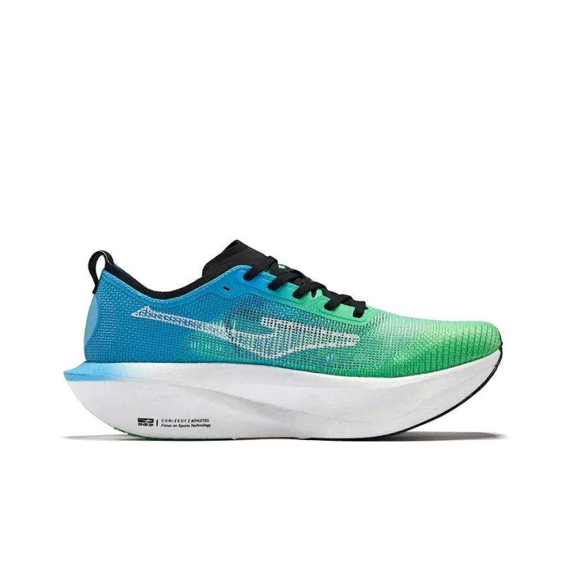 Erke Realm Of The Orchid 3.0 Running Shoes Men Low Top Fluorescent Lime Green Pool Blue-1